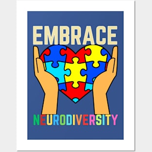 EMBRACE AUTISM NEURODIVERSITY Posters and Art